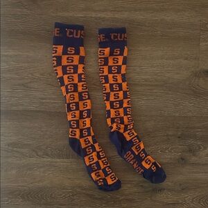 Syracuse University - Orange and Blue Checkered Socks